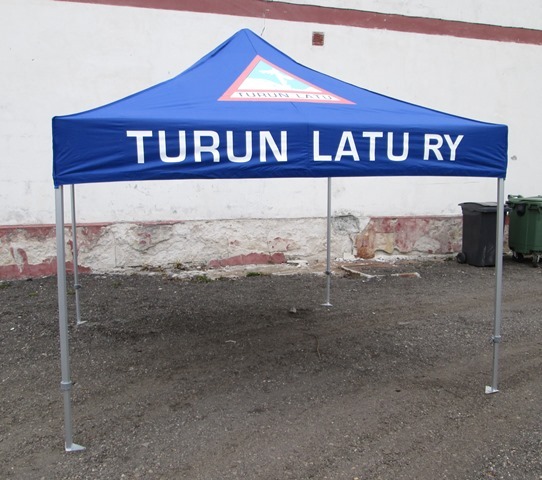 Popup teltta Turun Latu Ry